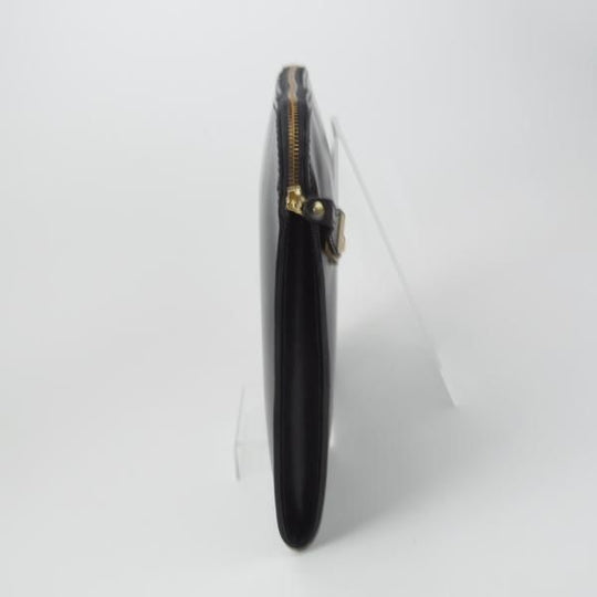 極美品★(英)パップワース/PAPWORTH【英国製★レザー/クラッチバッグ】ドキュメントケース/メンズ&レディース/バッグ/黒/革/鞄★N5817