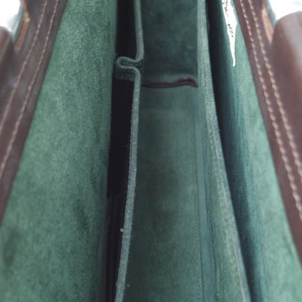 極上★(英)ビルアンバーグ/Bill Amberg【時価30万円程度★ロケットバッグ/Rocket Bag】ブリーフケース/メンズ/ビジネス/バッグ/濃茶★N5818