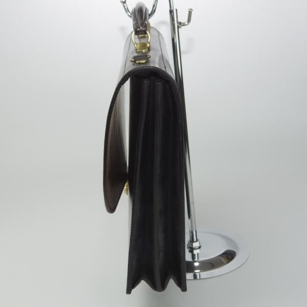 極上★(英)W&H GIDDEN【貴重★シュナイダーブーツ買収前の製品/ブライドルレザー】ブリーフケース/ビジネス/バッグ/黒/鞄/WHギデン★N5819