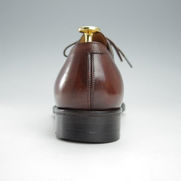 極上★三陽山長 SIZE 7.5【定価￥75,900-★パンチドキャップトゥ/R2010ラスト】カーフ/濃茶/メンズ/Sanyo Yamacho★i225