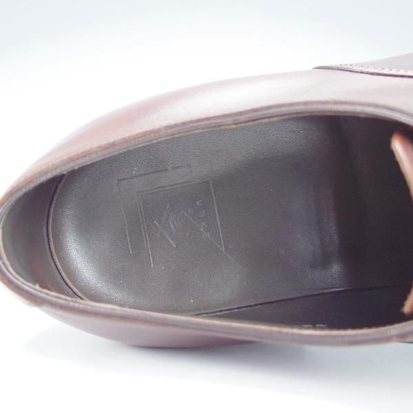 極上★三陽山長 SIZE 7.5【定価￥75,900-★パンチドキャップトゥ/R2010ラスト】カーフ/濃茶/メンズ/Sanyo Yamacho★i225