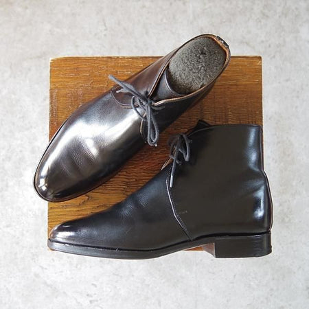 ★トリッカーズ SIZE 6.5【現行定価8.5万円程度★ジョージブーツ/4764】チャッカブーツ/カーフ/黒/メンズ/Tricker's★i226