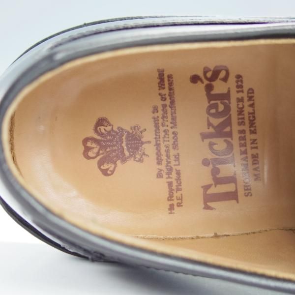 極美品★トリッカーズ SIZE 8【定価￥84,700-★ダイナイトソール仕様/Woodstock/5636】カントリーシューズ/短靴/黒/Tricker's★i227