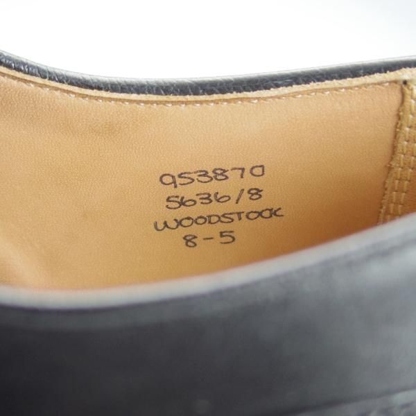 極美品★トリッカーズ SIZE 8【定価￥84,700-★ダイナイトソール仕様/Woodstock/5636】カントリーシューズ/短靴/黒/Tricker's★i227