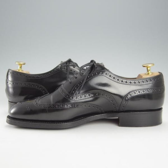 ★チャーチ 80F/UK8【旧チャーチ★ブックバインダーカーフ/3都市ロゴ/HICKSTEAD】84ラスト/フルブローグ/黒/メンズ/Church's★i228