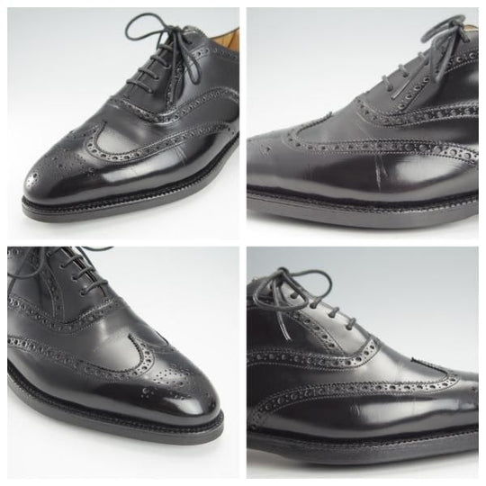 ★チャーチ 80F/UK8【旧チャーチ★ブックバインダーカーフ/3都市ロゴ/HICKSTEAD】84ラスト/フルブローグ/黒/メンズ/Church's★i228