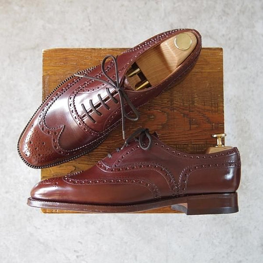 極美品★チャーチ 80F/UK8【現行定価￥144,100-★旧チャーチ/73ラスト/CHETWYND】チェットウィンド/3都市ロゴ/BRACKEN/Church's★i229