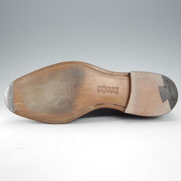 極美品★チャーチ 80F/UK8【定価￥144,100-★コンサル/CONSUL】173ラスト/ストレートチップ/カーフ/黒/メンズ/Church's★i230