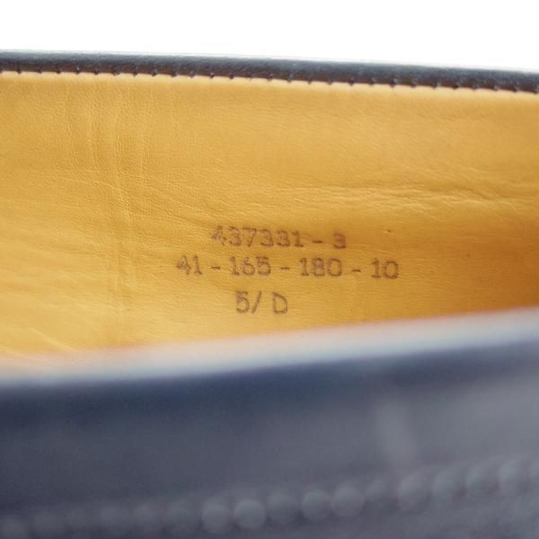 極上★J.M.ウェストン 5.5D【現行定価￥126,500-★180/コインローファー】41ラスト/ボックスカーフ/紺/メンズ/Weston/ウエストン★i232