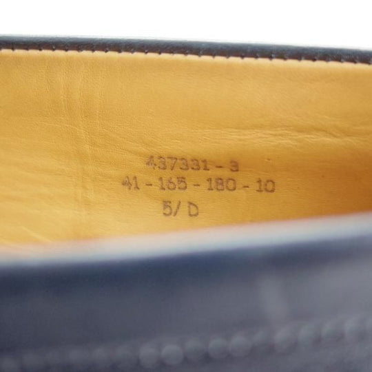 極上★J.M.ウェストン 5.5D【現行定価￥126,500-★180/コインローファー】41ラスト/ボックスカーフ/紺/メンズ/Weston/ウエストン★i232