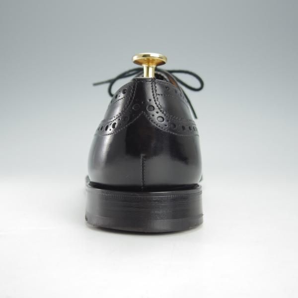 極美品★チャーチ 80F/UK8【定価￥155,100-★ディプロマット/DIPLOMAT】173ラスト/セミブローグ/カーフ/黒/メンズ/Church's★i233