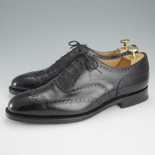 極美品★チャーチ80F/UK8【現行定価￥176,000-★チェットウィンド/CHETWYND】173ラスト/フルブローグ/カーフ/黒/メンズ/Church's★i234