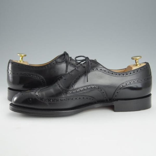 極美品★チャーチ80F/UK8【現行定価￥176,000-★チェットウィンド/CHETWYND】173ラスト/フルブローグ/カーフ/黒/メンズ/Church's★i234