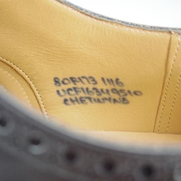 極美品★チャーチ80F/UK8【現行定価￥176,000-★チェットウィンド/CHETWYND】173ラスト/フルブローグ/カーフ/黒/メンズ/Church's★i234