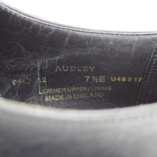 美品★クロケット&ジョーンズ 7.5E【定価￥101,200-★オードリー/AUDLEY】ハンドグレードライン/337ラスト/カーフ/黒/Crockett&Jones★i237