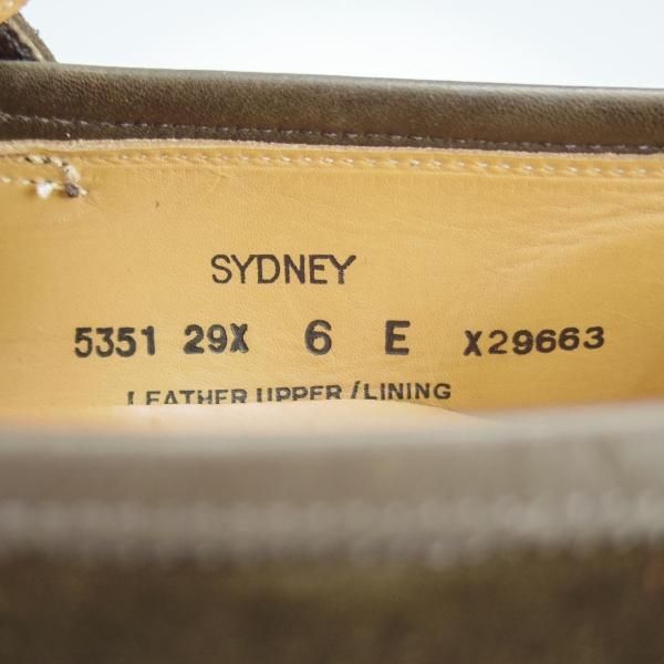 ほぼ未使用★クロケット&ジョーンズ 6E【ダイナイトソール★SYDNEY/シドニー】341ラスト/コインローファー/スエード/Crockett&Jones★i240