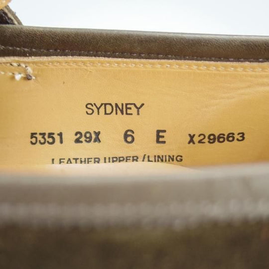 ほぼ未使用★クロケット&ジョーンズ 6E【ダイナイトソール★SYDNEY/シドニー】341ラスト/コインローファー/スエード/Crockett&Jones★i240