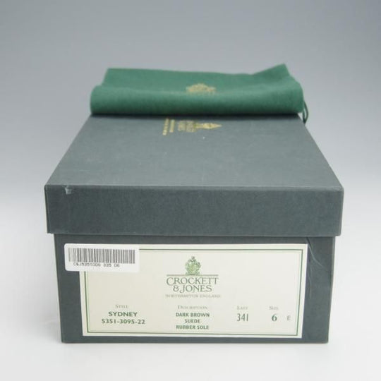 ほぼ未使用★クロケット&ジョーンズ 6E【ダイナイトソール★SYDNEY/シドニー】341ラスト/コインローファー/スエード/Crockett&Jones★i240