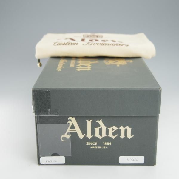 極上★オールデン 6.5D【同系モデル定価￥114,400-★モディファイドラスト/54312/Vチップ】BEAMS別注/カーフ/黒/メンズ/Alden★i243