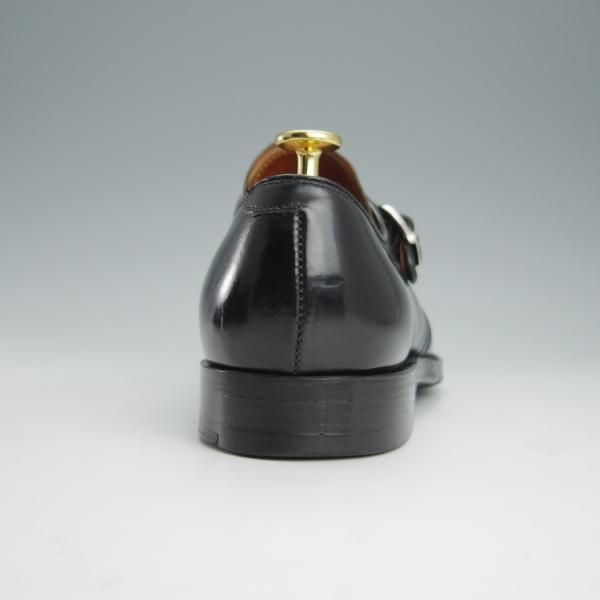 美品★オールデン 8D【同系モデル定価￥170,500-★コードバン仕様/アバディーンラスト】1655/モンクストラップ/黒/メンズ/Alden★i247