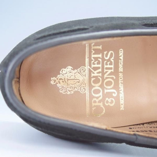 極美品★クロケット&ジョーンズ 7E【定価￥75,900-★CAVENDISH 3/キャベンディッシュ 3】タッセルローファー/黒/Crockett&Jones★i249