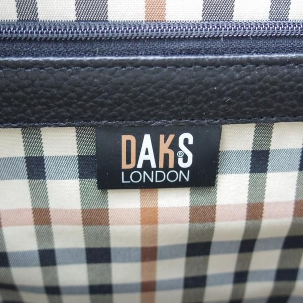 ★(英)ダックス/DAKS【★ダレスバッグ/レザー】黒/メンズ/ビジネス/バッグ/ブリーフケース/鞄★N5824