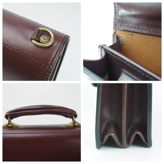 極上★(英)W&H GIDDEN【貴重★シュナイダーブーツ買収前の製品/ブライドルレザー】ブリーフケース/ビジネス/バッグ/茶/鞄//WHギデン★N5825