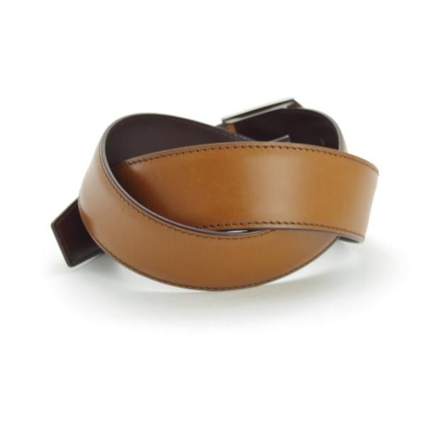 美品★チャーチ 32インチ/80cm【現行定価￥66,000-★レザー/ベルト/茶】本革/メンズ/ビジネス/Church's★i259