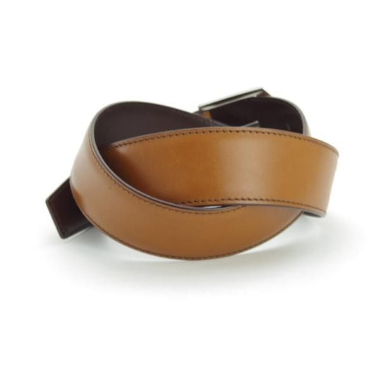 美品★チャーチ 32インチ/80cm【現行定価￥66,000-★レザー/ベルト/茶】本革/メンズ/ビジネス/Church's★i259