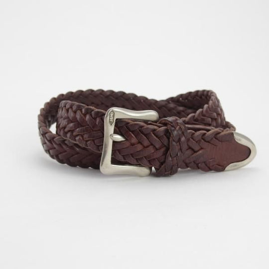 極上★(英)J&Mデヴィッドソン 28インチ/70cm【英国製★レザー/メッシュベルト/濃茶】メンズ＆レディース兼用/本革/J&M Davidson★i260