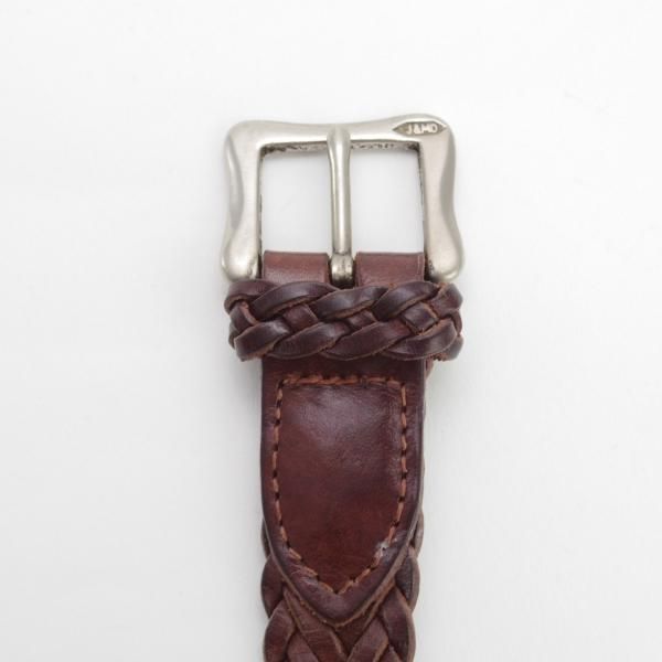 極上★(英)J&Mデヴィッドソン 28インチ/70cm【英国製★レザー/メッシュベルト/濃茶】メンズ＆レディース兼用/本革/J&M Davidson★i260