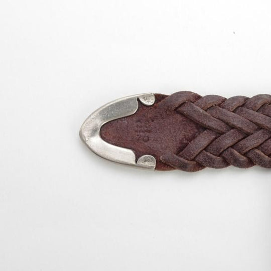 極上★(英)J&Mデヴィッドソン 28インチ/70cm【英国製★レザー/メッシュベルト/濃茶】メンズ＆レディース兼用/本革/J&M Davidson★i260