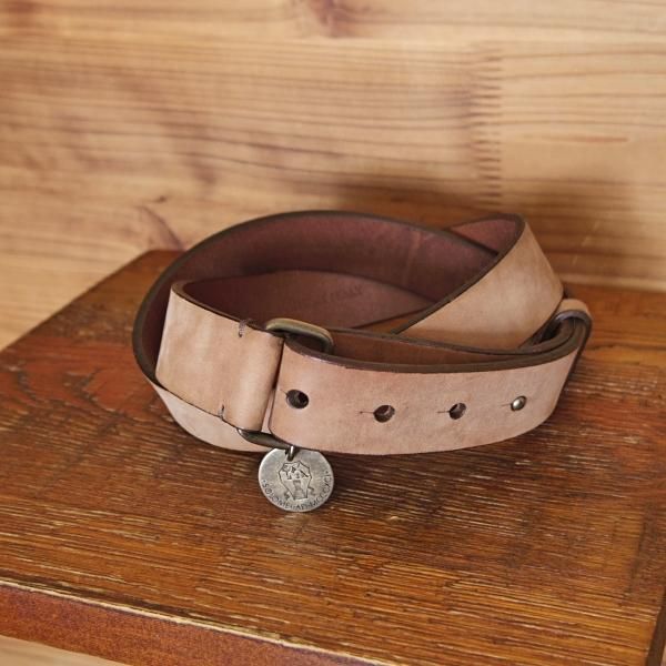 ほぼ展示品程度★(伊)ブルネロクチネリ Mサイズ【★レザー/ベルト/茶】ヌバック/本革/メンズ/ビジネス/BRUNELLO CUCINELLI★i261