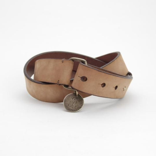 ほぼ展示品程度★(伊)ブルネロクチネリ Mサイズ【★レザー/ベルト/茶】ヌバック/本革/メンズ/ビジネス/BRUNELLO CUCINELLI★i261