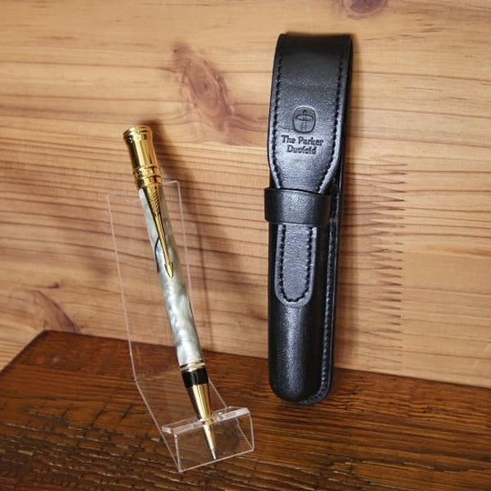 極上★PARKER/パーカー【★DUOFOLD/デュオフォールド/パール&ブラック】ボールペン/黒インク/メンズ&レディース★i262