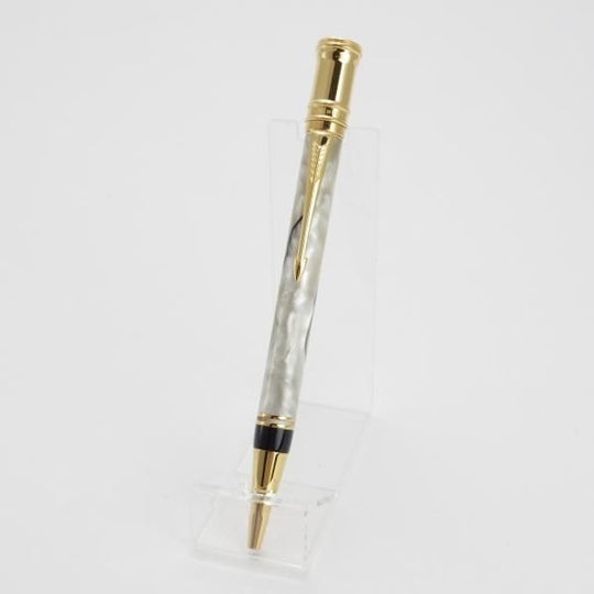 極上★PARKER/パーカー【★DUOFOLD/デュオフォールド/パール&ブラック】ボールペン/黒インク/メンズ&レディース★i262