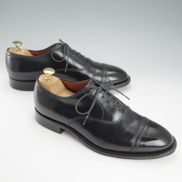 極美品★オールデン 8D【コードバン仕様★ハンプトンラスト/9016】パンチドキャップトゥ/黒/メンズ/ALDEN★i250