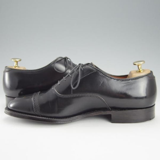 極美品★オールデン 8D【コードバン仕様★ハンプトンラスト/9016】パンチドキャップトゥ/黒/メンズ/ALDEN★i250