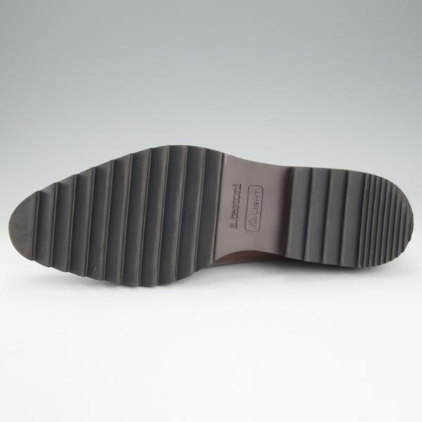 極美品★(伊)ア・テストーニ SIZE 8.5【ミュージアムカーフ風★ホールカット/カーフ】茶/メンズ/a.testoni★i252