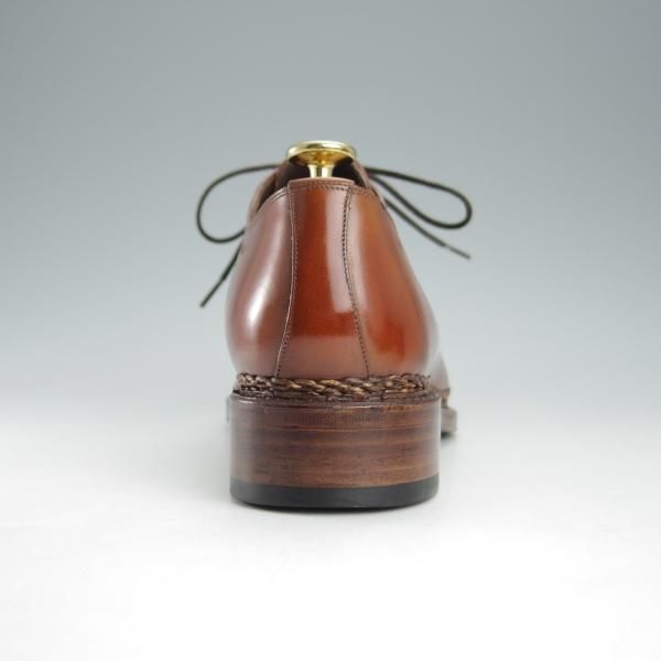 極美品★(スペイン製)MEERMIN/メルミン SIZE 6【ノルベジェーゼ製法★Uチップ/20030】カーフ/茶/メンズ★i253