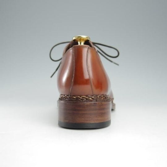 極美品★(スペイン製)MEERMIN/メルミン SIZE 6【ノルベジェーゼ製法★Uチップ/20030】カーフ/茶/メンズ★i253