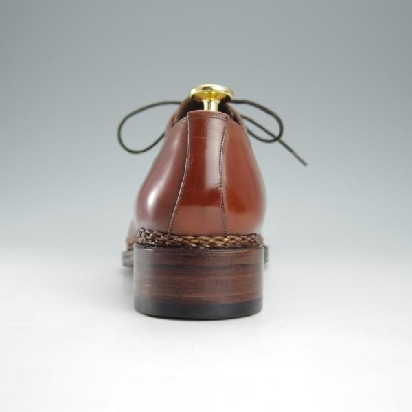 極美品★(スペイン製)MEERMIN/メルミン SIZE 6【ノルベジェーゼ製法★Uチップ/20030】カーフ/茶/メンズ★i253