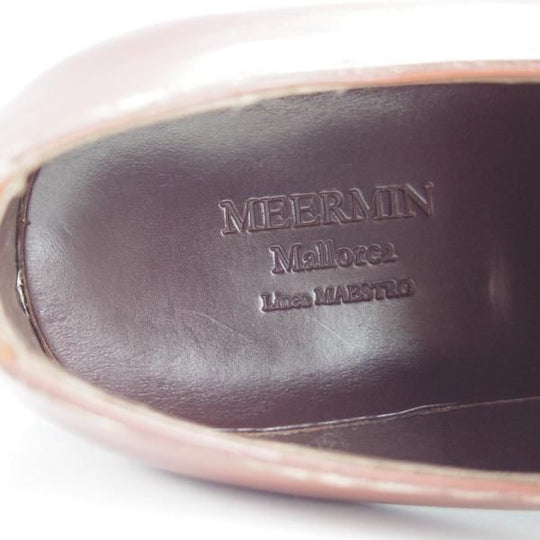 極美品★(スペイン製)MEERMIN/メルミン SIZE 6【ノルベジェーゼ製法★Uチップ/20030】カーフ/茶/メンズ★i253