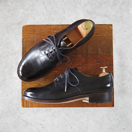 極美品★forme/フォルメ(レディース) SIZE 3(23cm程度)【定価￥68,200-★グッドイヤーウェルテッド製法/ff-20】プレーントゥ/黒★i255