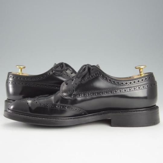 美品★チャーチ 75F/UK7.5【現行定価￥165,000-★グラフトン/GRAFTON】173ラスト/フルブローグ/黒/メンズ/Church's★i256