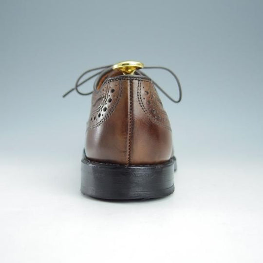 極美品★(米)アレンエドモンズ 6E【現行定価7.5万円程度★McAllister/フルブローグ】カーフ/茶/メンズ/ALLEN EDMONDS★i258