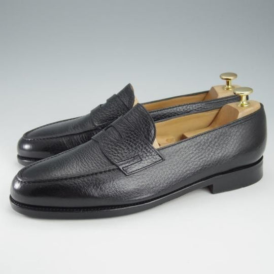 極上★ジョンロブ 9E【モデル定価￥231,000-★ロペス/LOPEZ/グレインレザー】4395ラスト/コインローファー/黒/メンズ/JOHN LOBB★i277