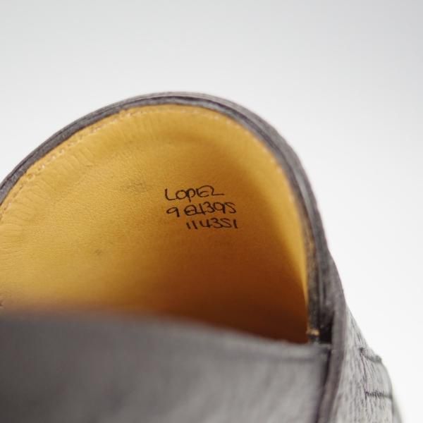 極上★ジョンロブ 9E【モデル定価￥231,000-★ロペス/LOPEZ/グレインレザー】4395ラスト/コインローファー/黒/メンズ/JOHN LOBB★i277