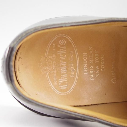 極上★チャーチ 85F/UK8.5【定価￥181,500-★ダイナイトソール仕様/SHANNON R】シャノン/103ラスト/プレーントゥ/黒/Church's★i279