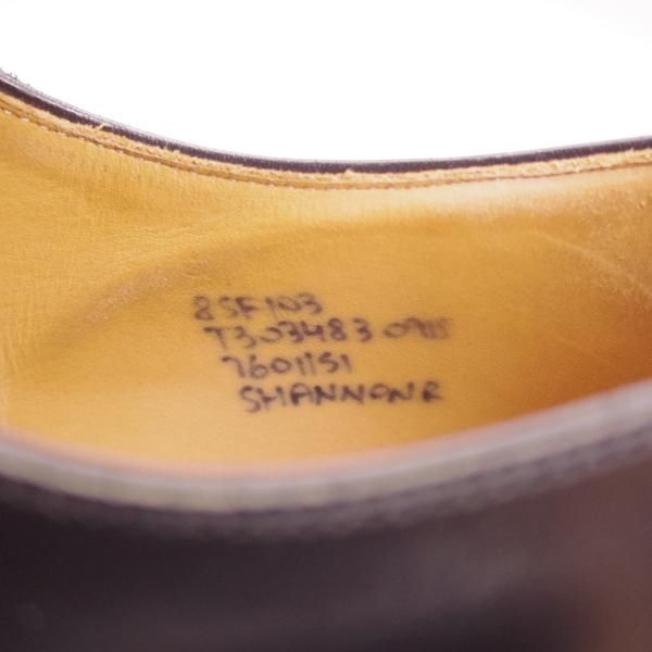 極上★チャーチ 85F/UK8.5【定価￥181,500-★ダイナイトソール仕様/SHANNON R】シャノン/103ラスト/プレーントゥ/黒/Church's★i279